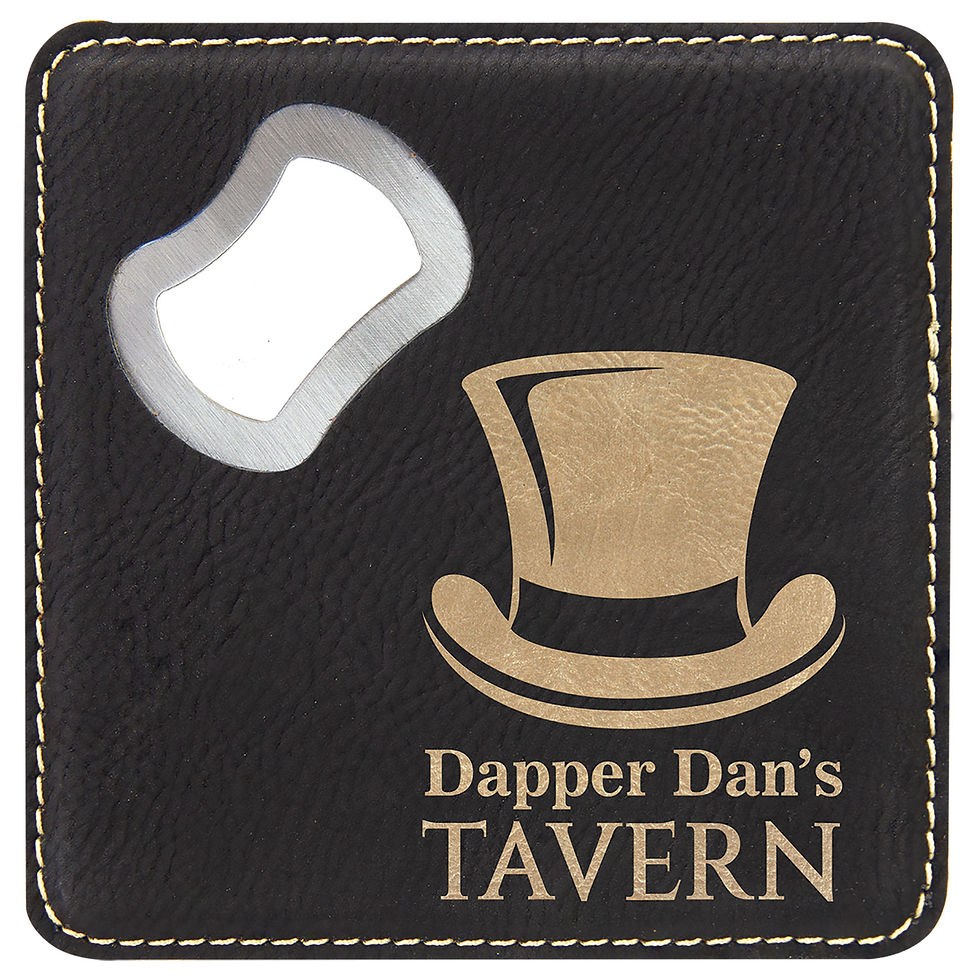 Thumbnail: Leatherette Coaster/Bottle Opener