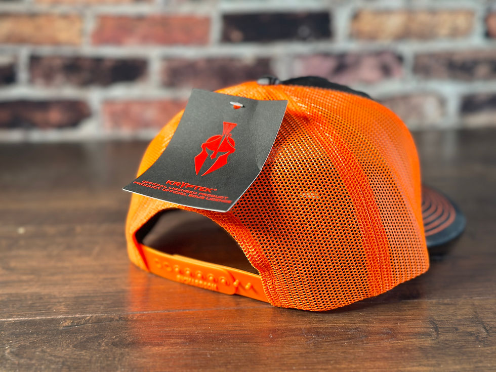 Thumbnail: Unvaxxed and Overtaxed Typhon and Orange Trucker Hat