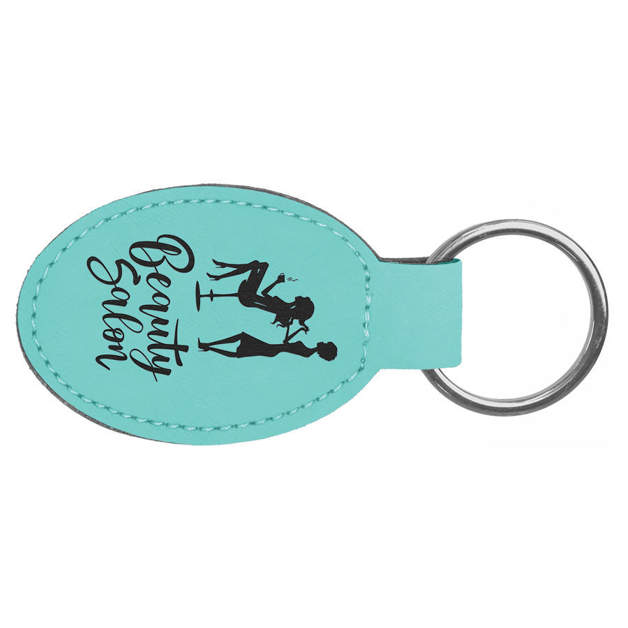 Thumbnail: Oval Leatherette Keychain