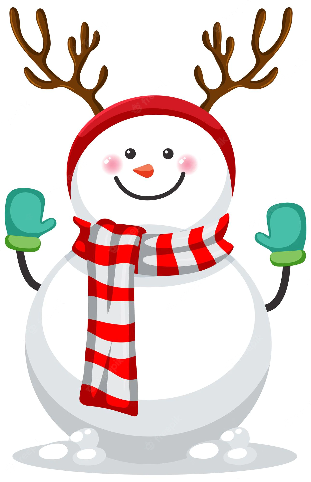 snowman-with-red-scarf-deer-horns_1308-120817.webp