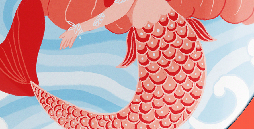 Sereia Spoleto Jadi Medeiros Ilustração Prato
