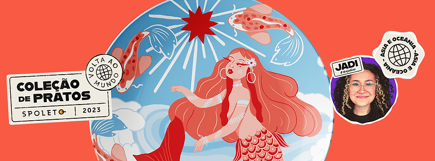 Sereia Spoleto Jadi Medeiros Ilustração Prato