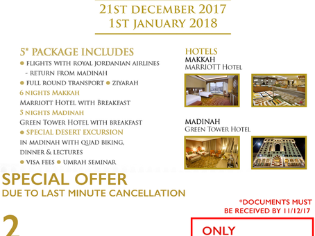 LAST MINUTE OFFER