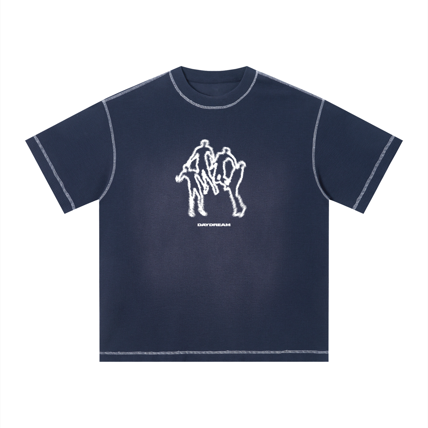 Virtue Navy Sunfade Textured T-Shirt