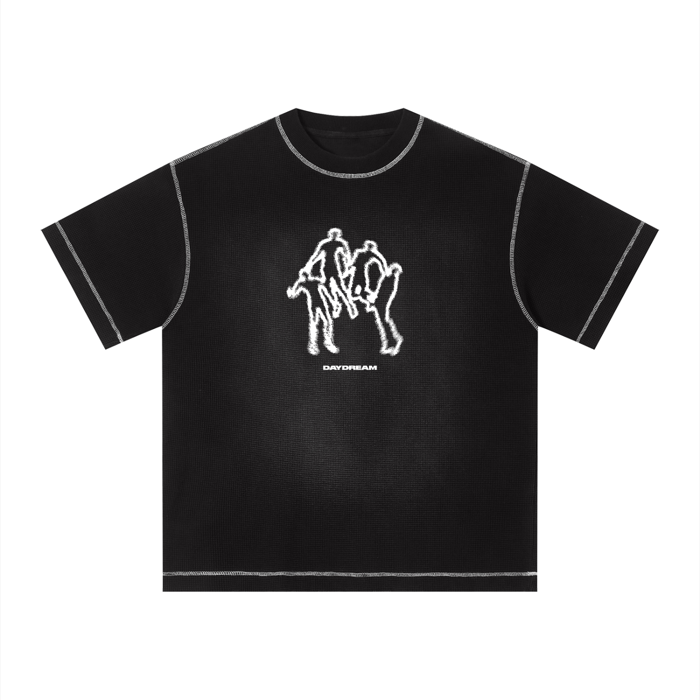 Virtue Black Sunfade Textured T-Shirt