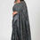Thumbnail: BLUE-GREY SAREE WITH BLOUSE PIECE ITEM 118