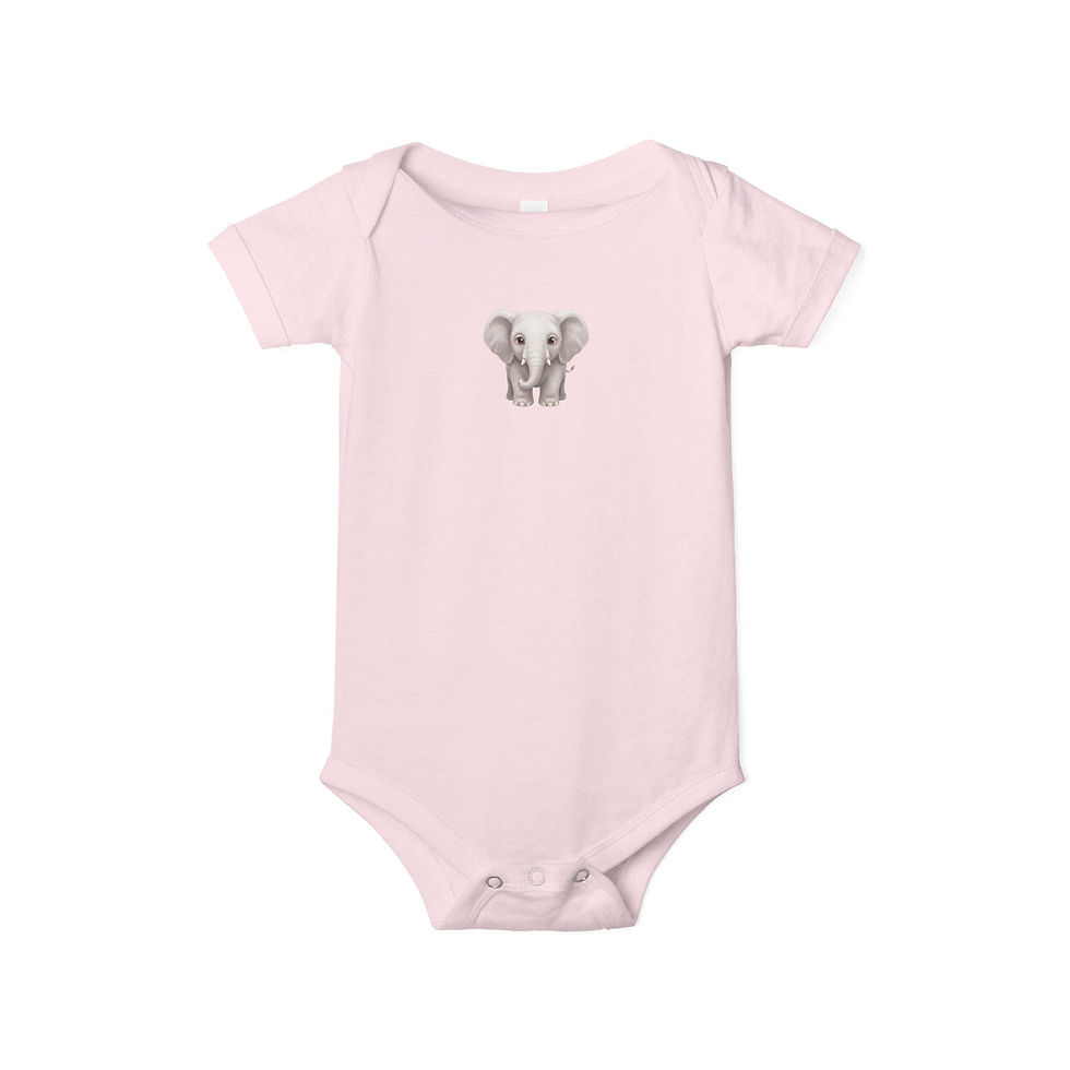 Thumbnail: Infant Elephant Jersey One Piece