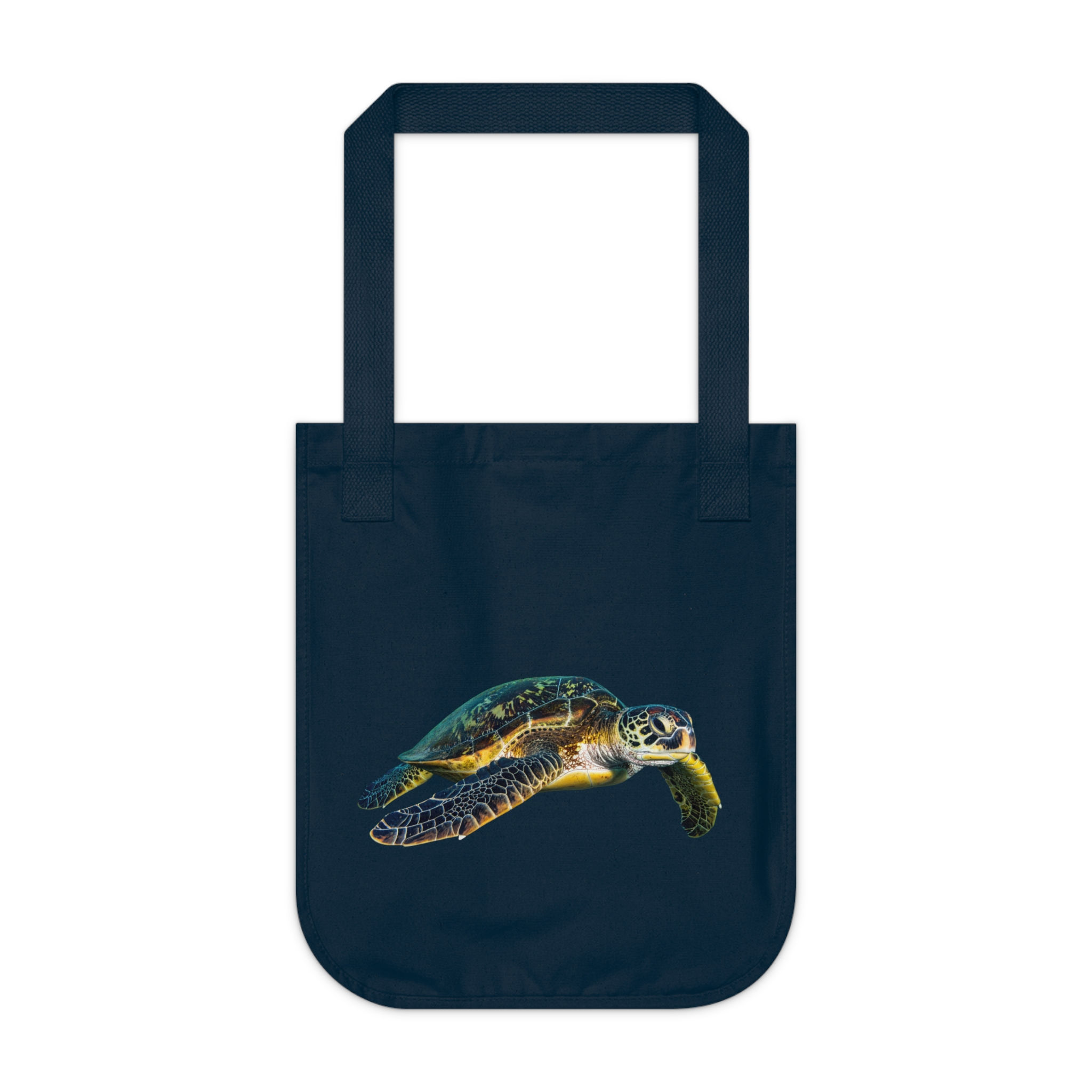 Sea Turtle Organic Canvas Tote Bag