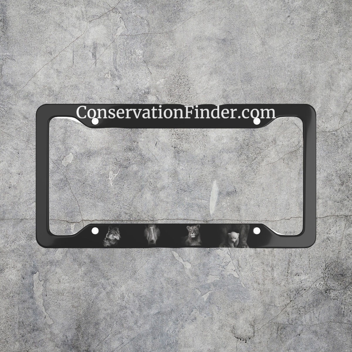 Conservation Finder License Plate Frame