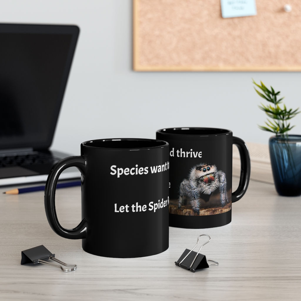 Spider 11oz Black Mug