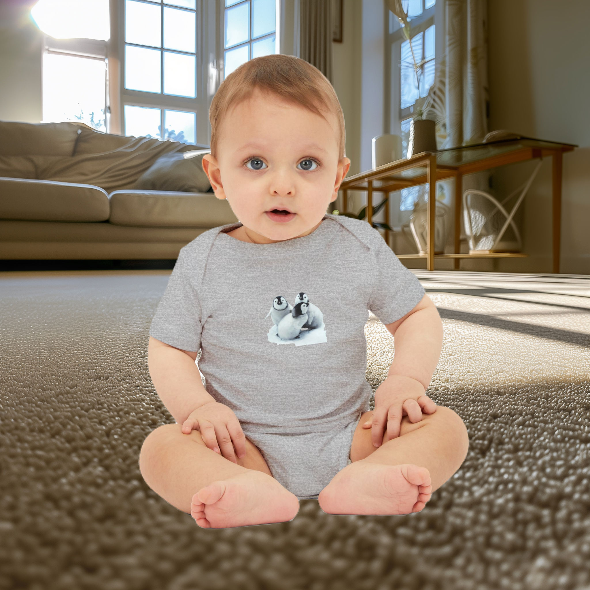 Infant Penguin Jersey One Piece