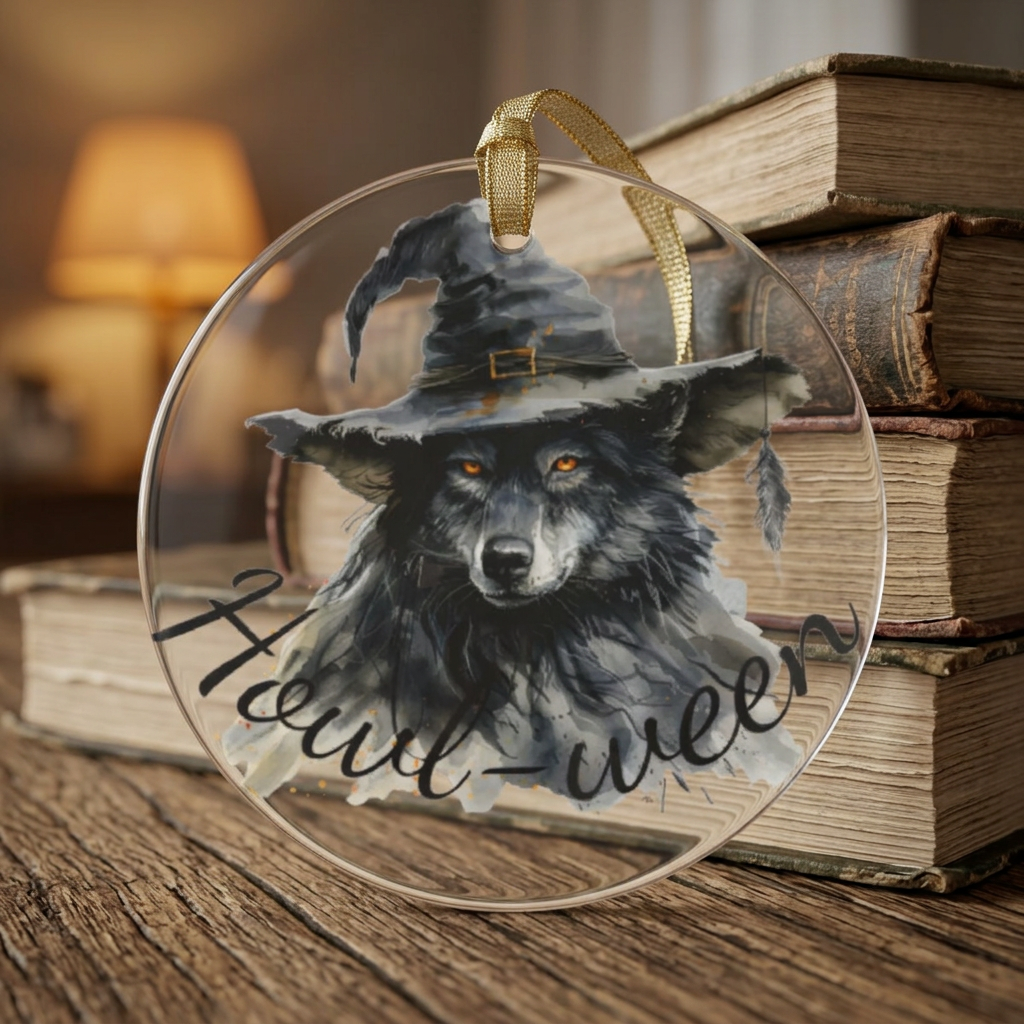 Wolf Howl-ween Acrylic Ornaments