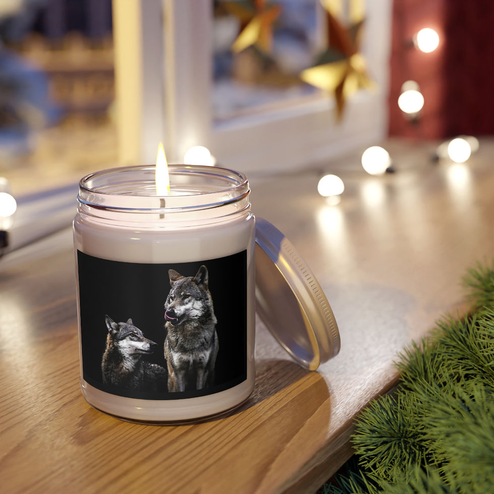 Thumbnail: Wolf Eco-friendly Scented Soy Candles with White Lid, 9oz