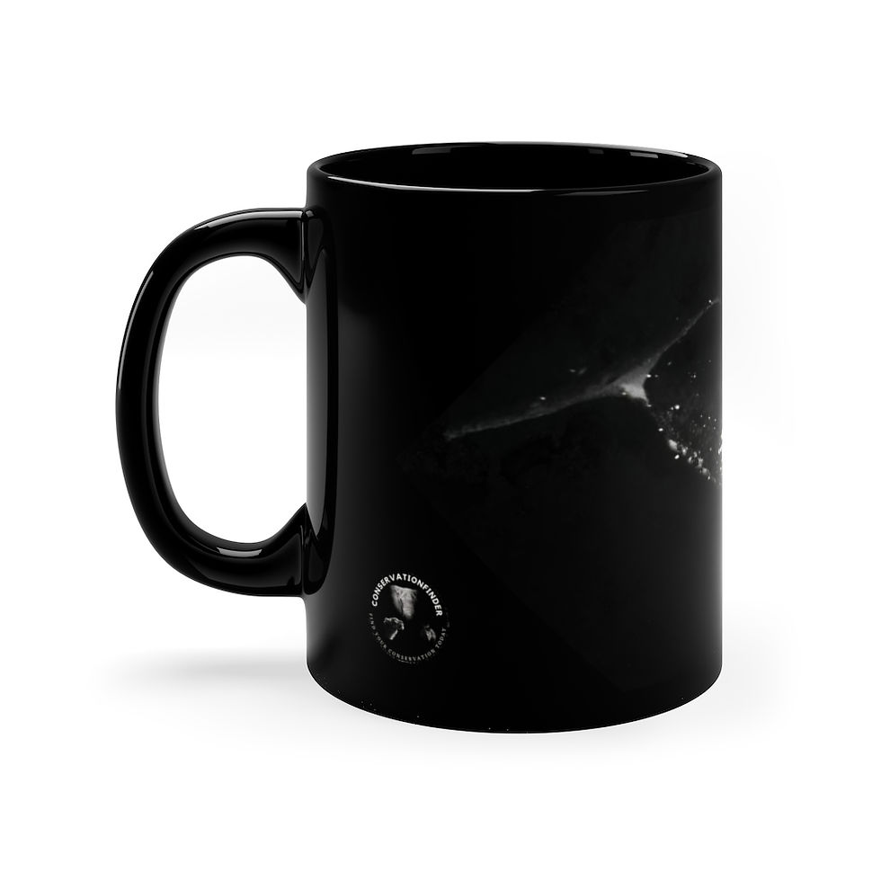 Thumbnail: Whale 11oz Black Mug