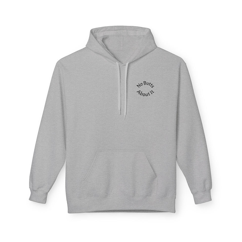 Thumbnail: "No Butts About It" Unisex Midweight Softstyle Fleece Hoodie