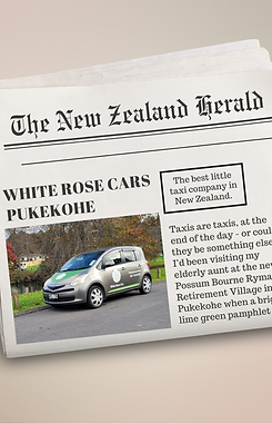 White Rose Cars in the New Zealand Herald