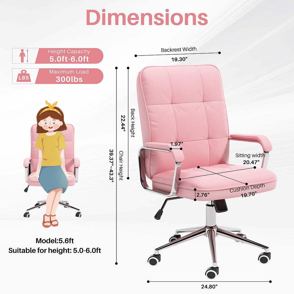 Miniatura: Computer Leather Desk Office Chair Swivel Lift Training Student Study Chair Revo