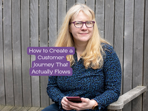 Rea sat on a bench thinking about - How to Create a Customer Journey That Actually Flows