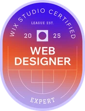 Insignia Wix Studio Certified Web Designer, nivel Expert