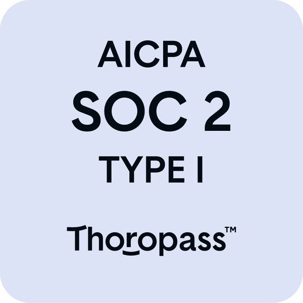 Thoropass Badges SOC2 Type 1