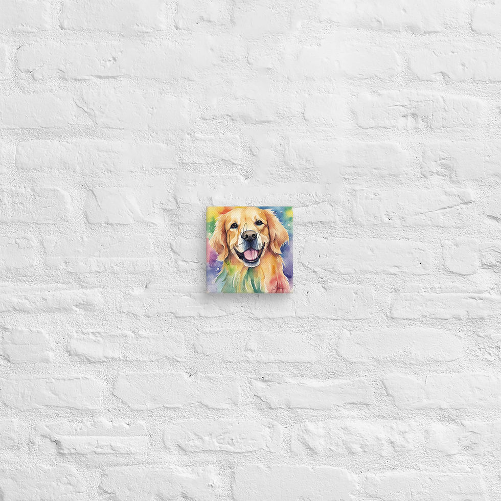 Thumbnail: Watercolor Golden Retriever Canvas