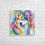 Thumbnail: Watercolor Husky Canvas