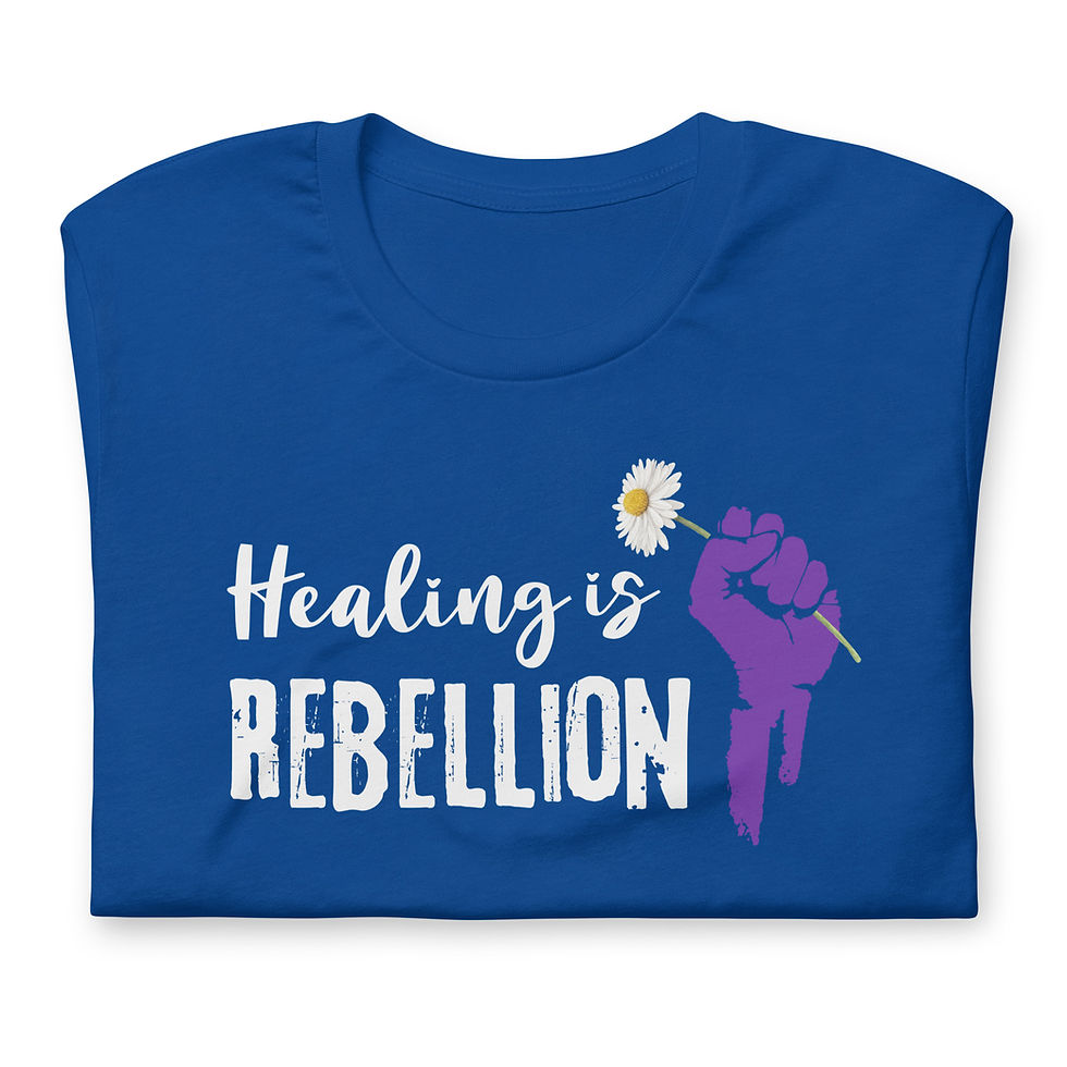 Thumbnail: Healing is Rebellion Unisex T-Shirt 2