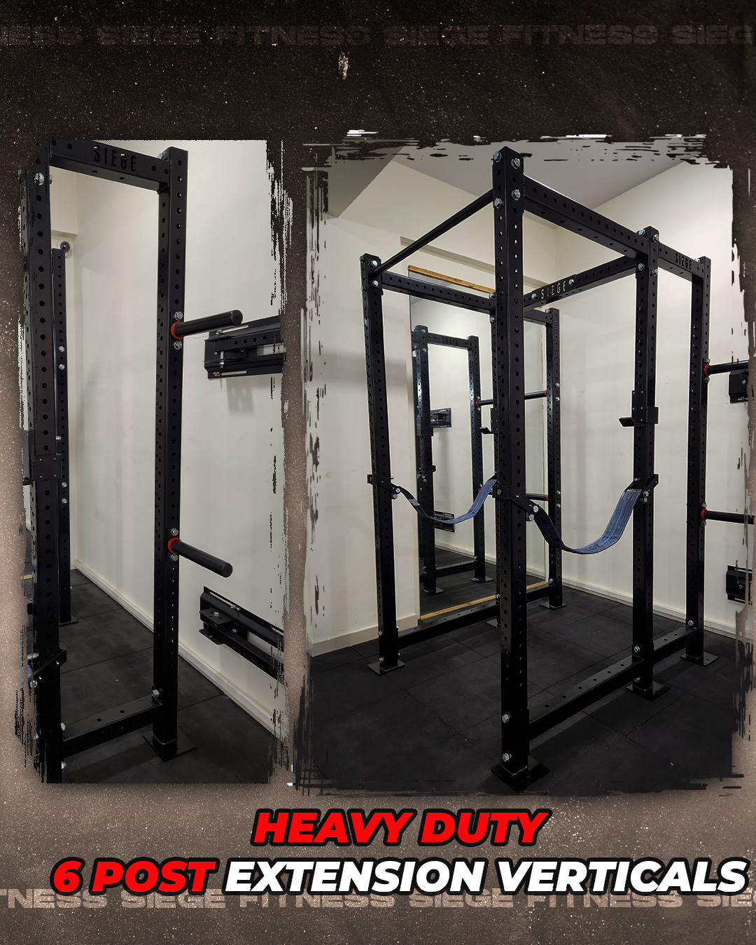 Post Weight Rack Warlord 6 Post Rack | Siege Fitness