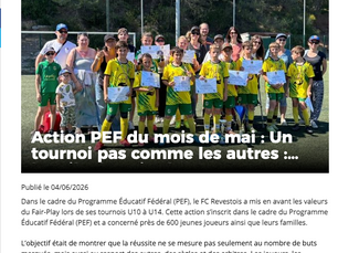 Action PEF du mois de mai !