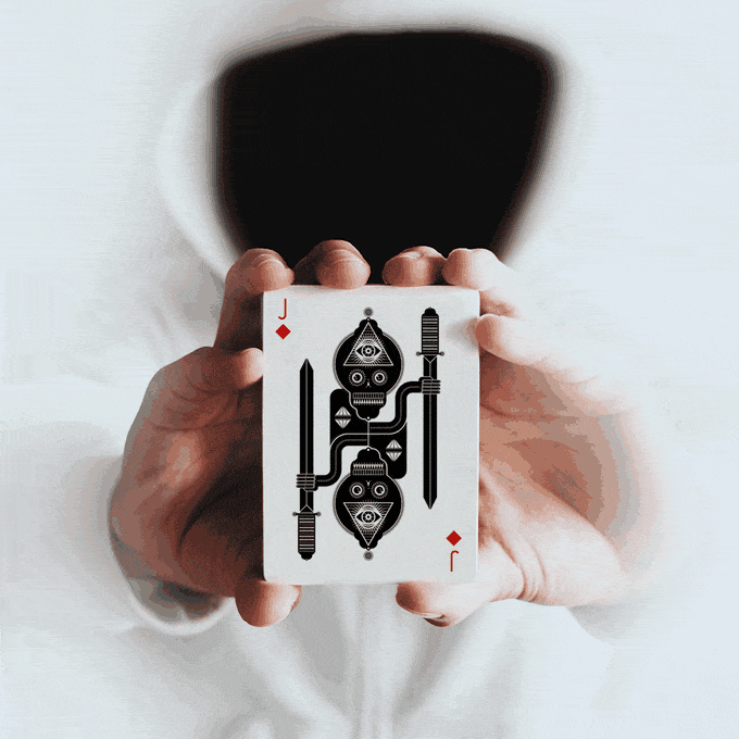 A-deck-of-playing-cards-illustrated-and-