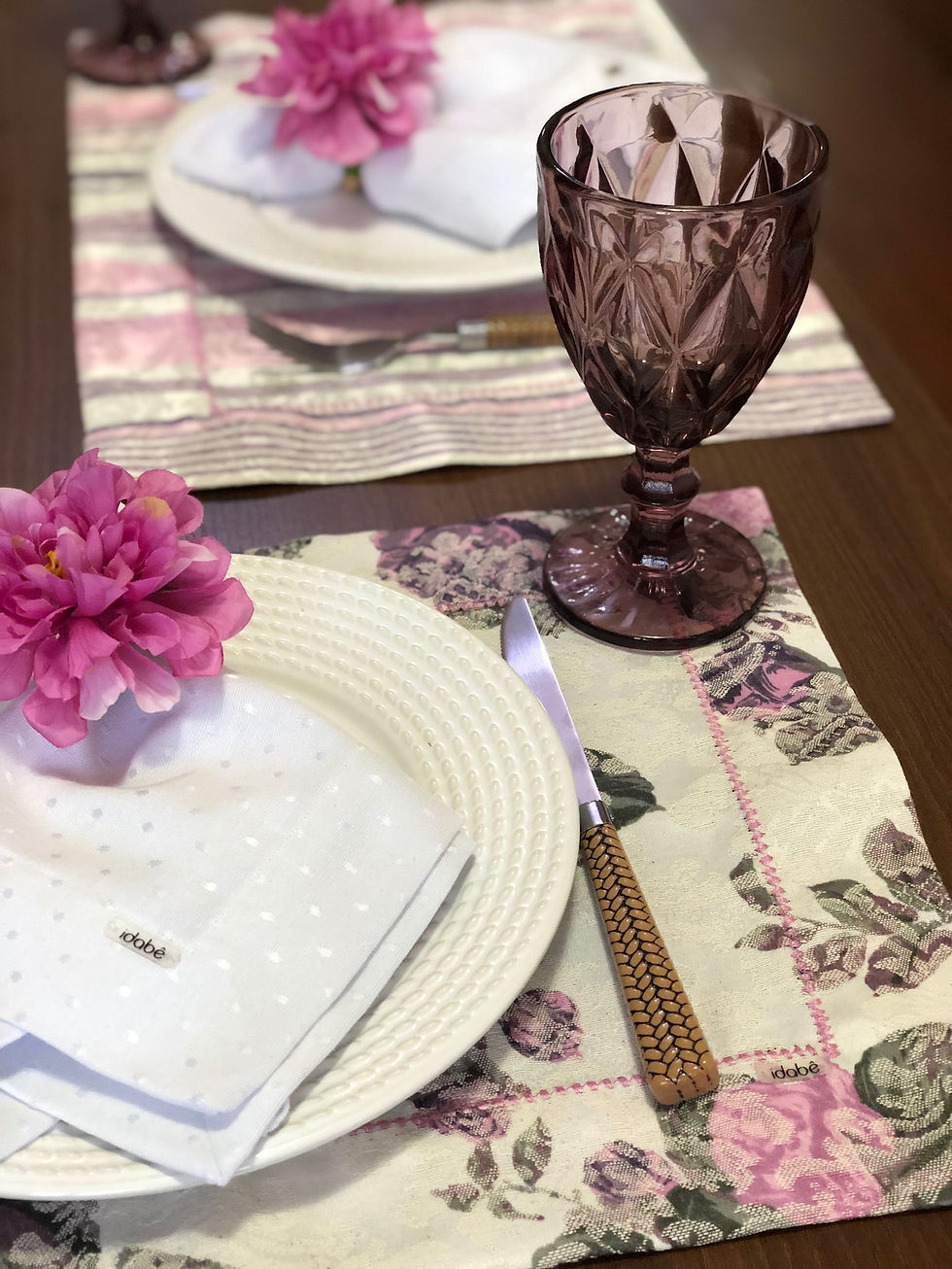 Miniatura: Jogo Americano Floral Lilás
