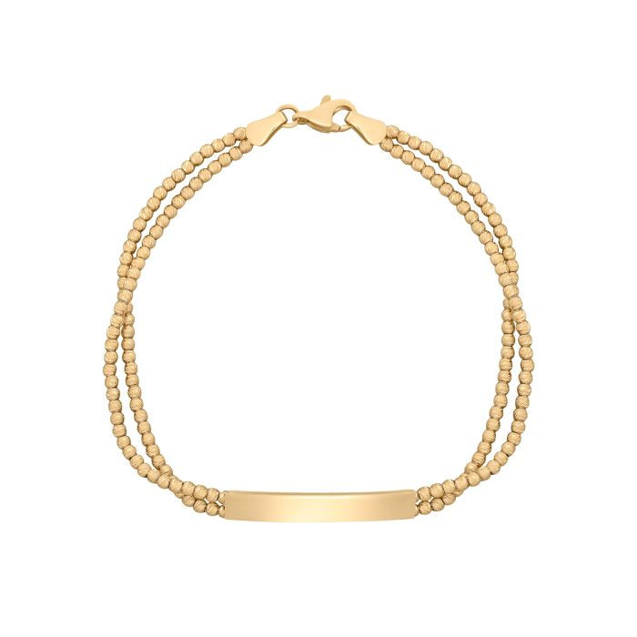 ID-Armband Gold 375 Doppelarmkette mit Gravur