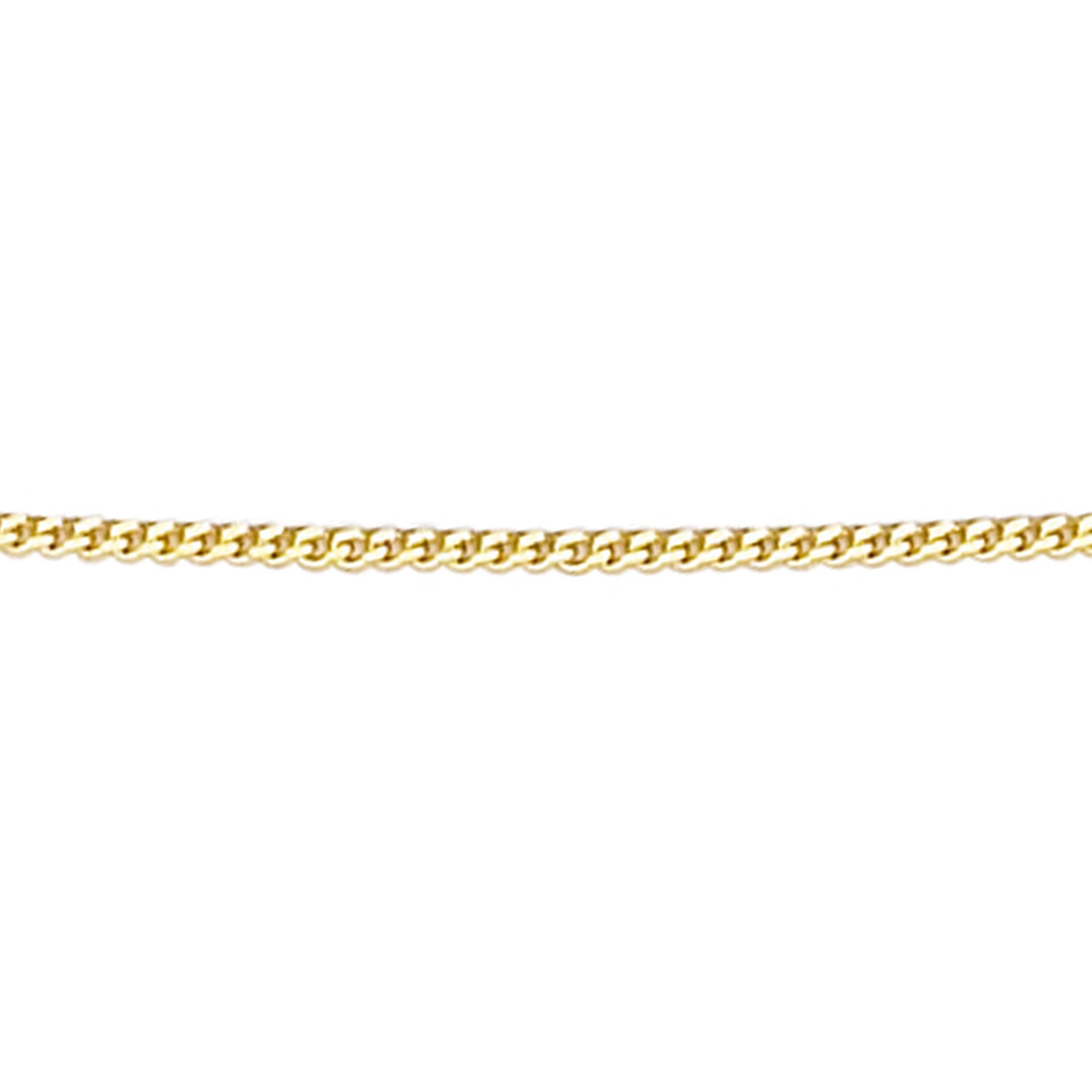 Panzerkette Gelbgold 375 - Diamantschliff Curb Chain - 41-46 cm