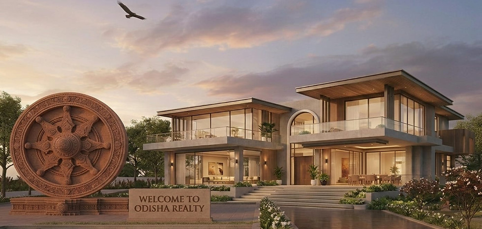 Luxury house property in Odisha for real estate services.