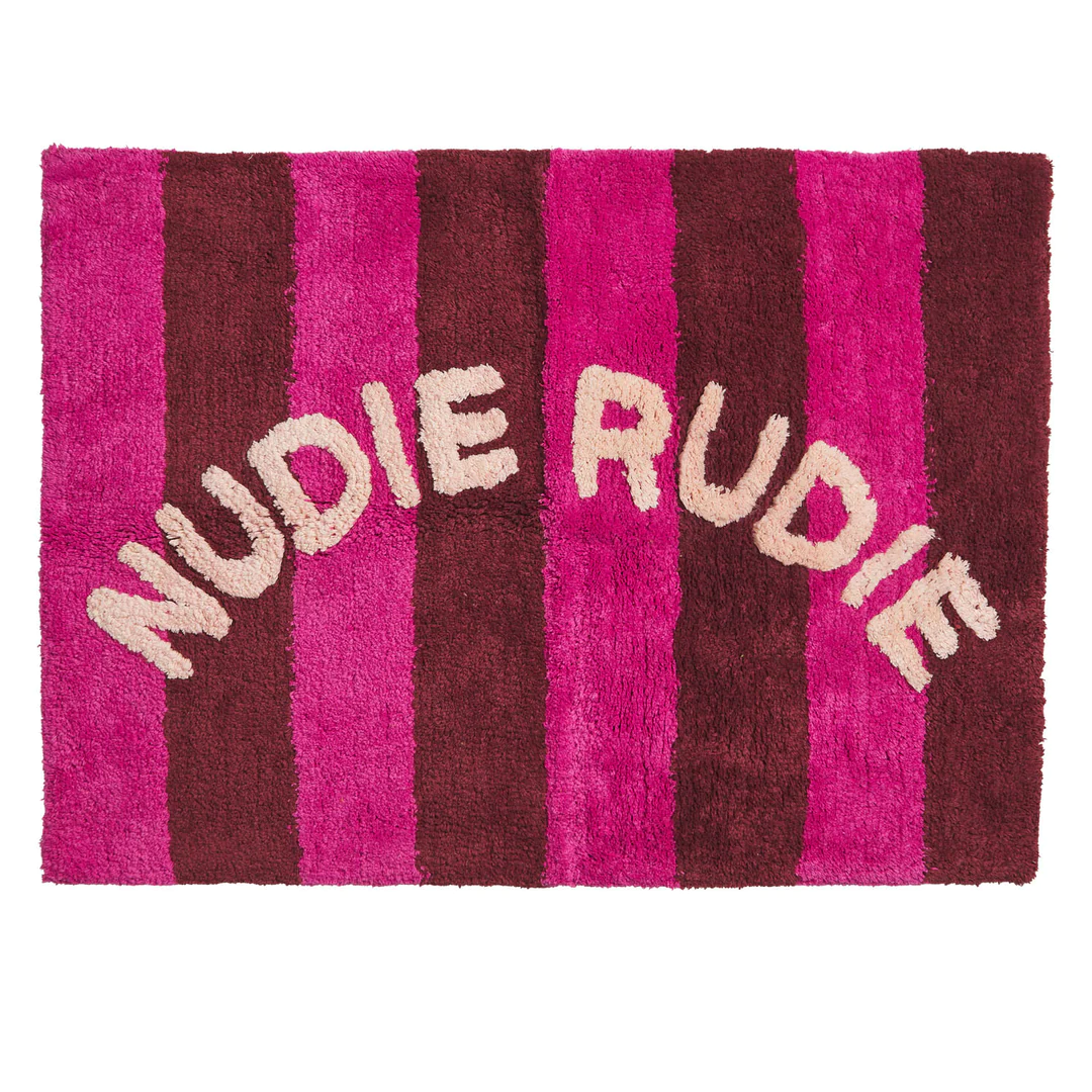 Sage and Clare Zelia Nudie Rudie Bath Mat Bougainvillea My