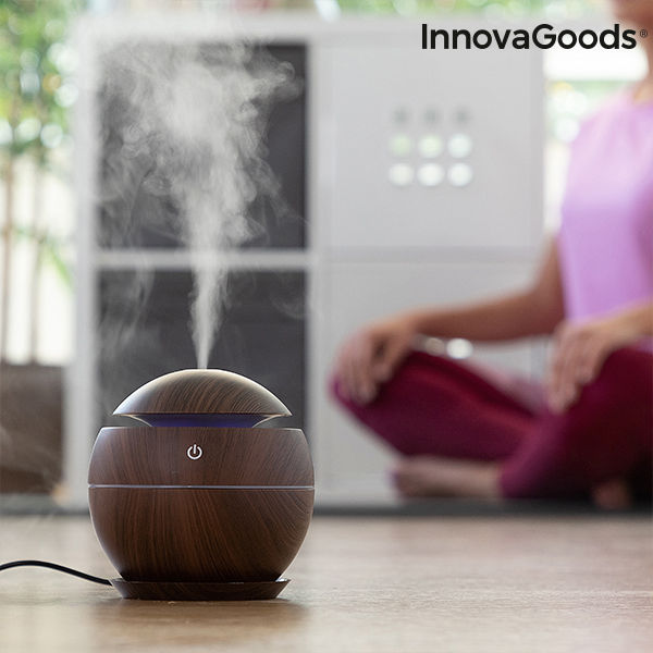Miniaturbild: Mini Humidifier Scent Diffuser Dark Walnut InnovaGoods