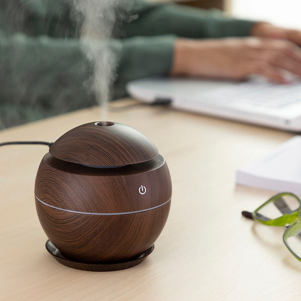 Miniaturbild: Mini Humidifier Scent Diffuser Dark Walnut InnovaGoods