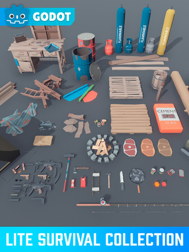 POLY - Lite Survival Collection (GODOT) | Animpic Studio