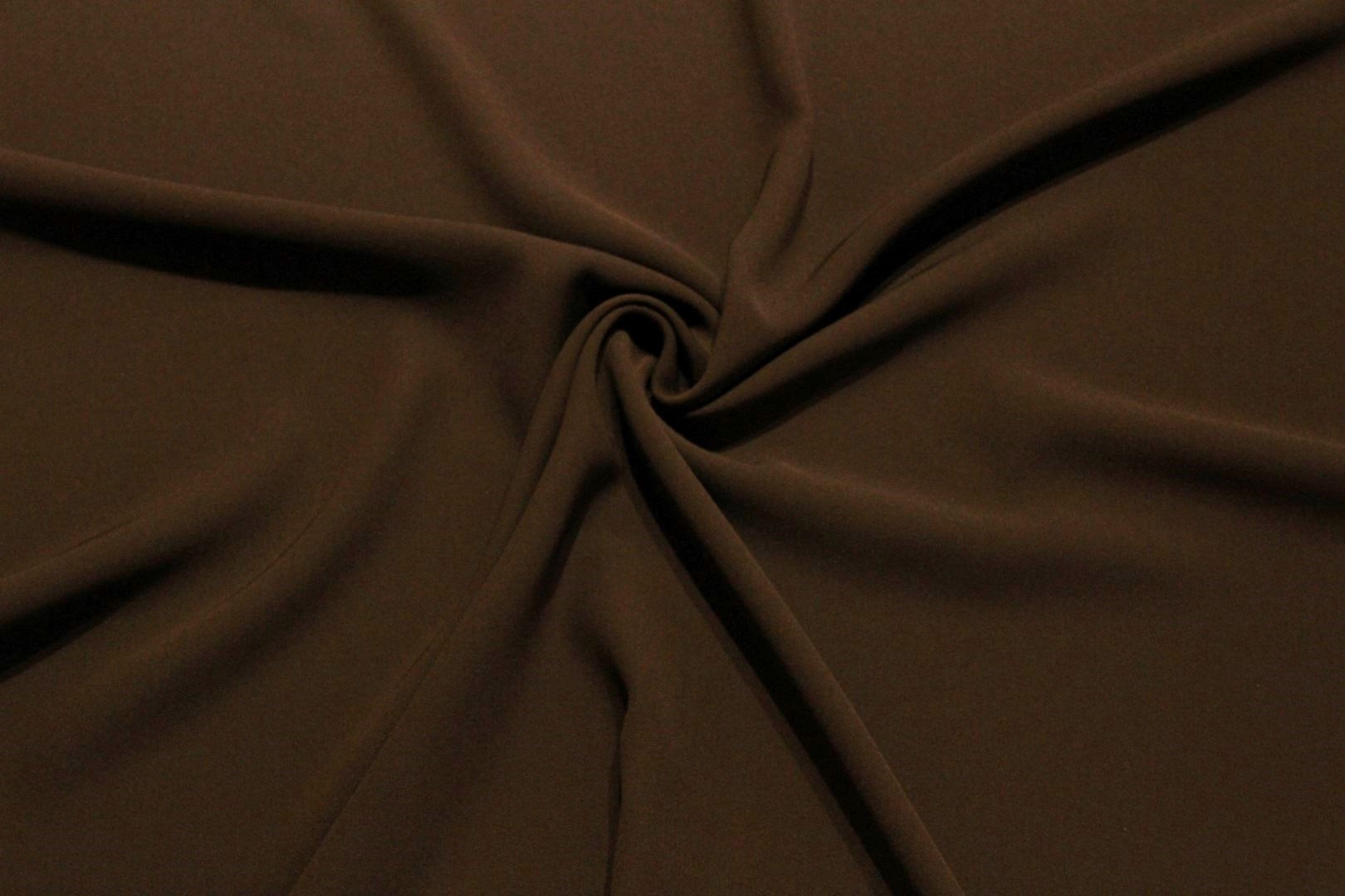 Japanse polyester 345 gr donkerbruin - €43/m