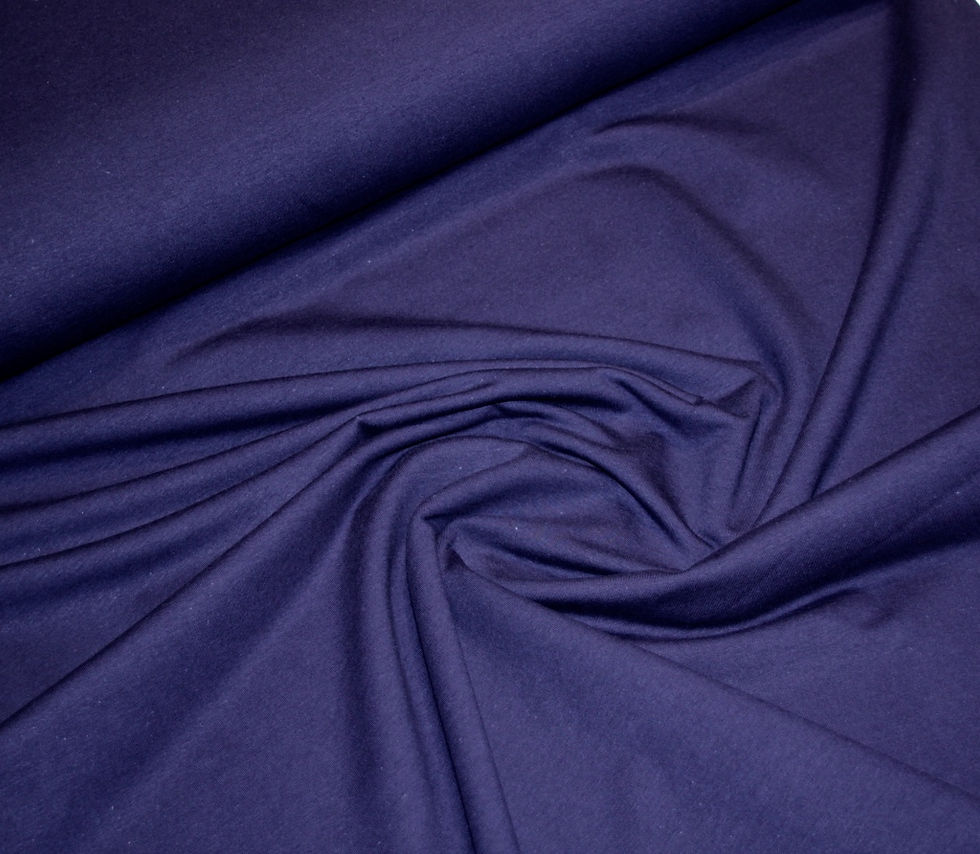 Thumbnail: Chat Chocolat - blauwe sweaterstof