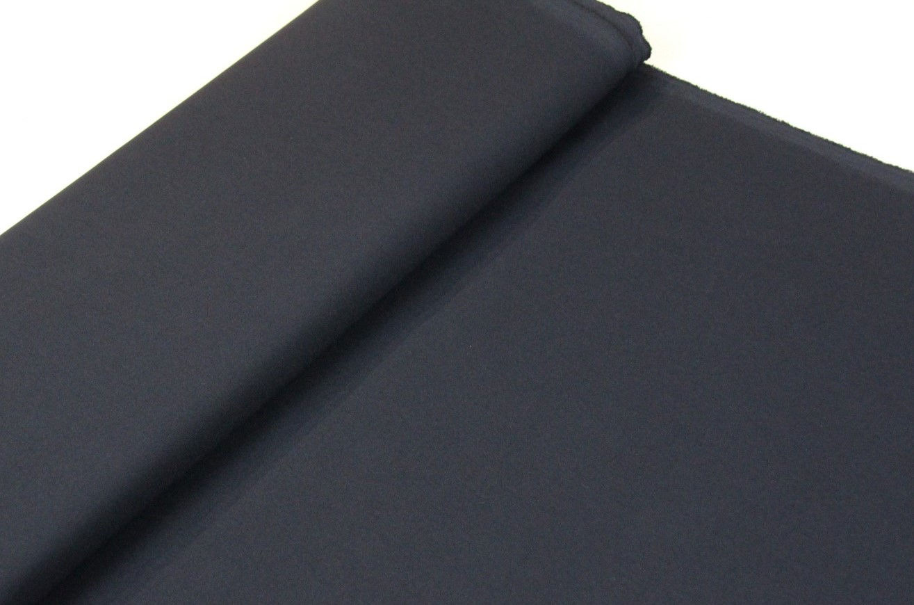 Donkerblauwe viscose/polyester - €19,5/m