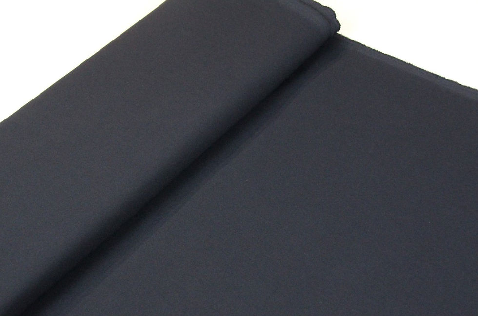Thumbnail: Donkerblauwe viscose/polyester - €19,5/m