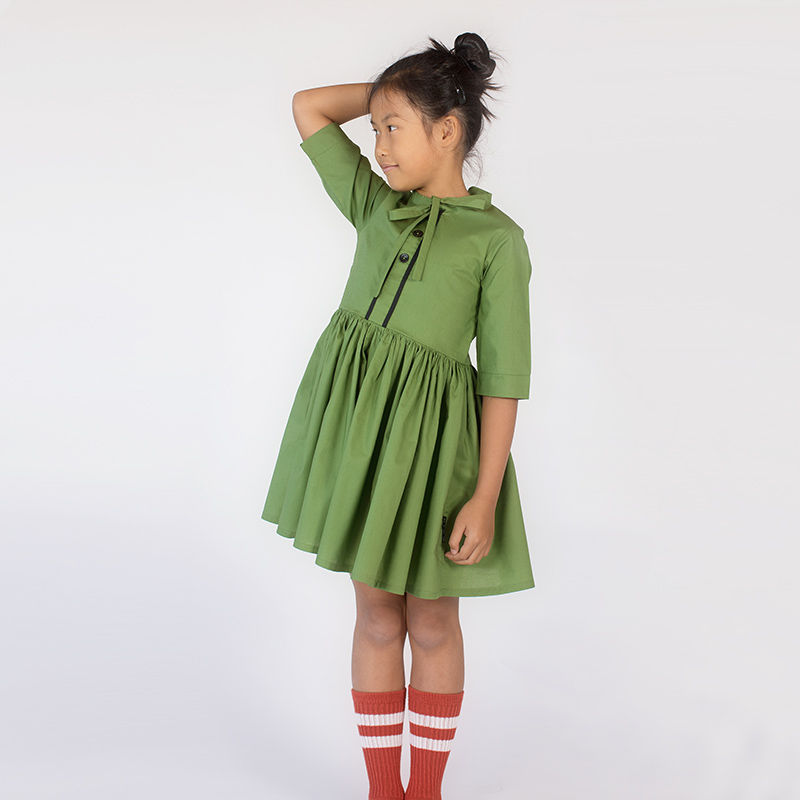 Cotton lawn in kale groen - 15€/m