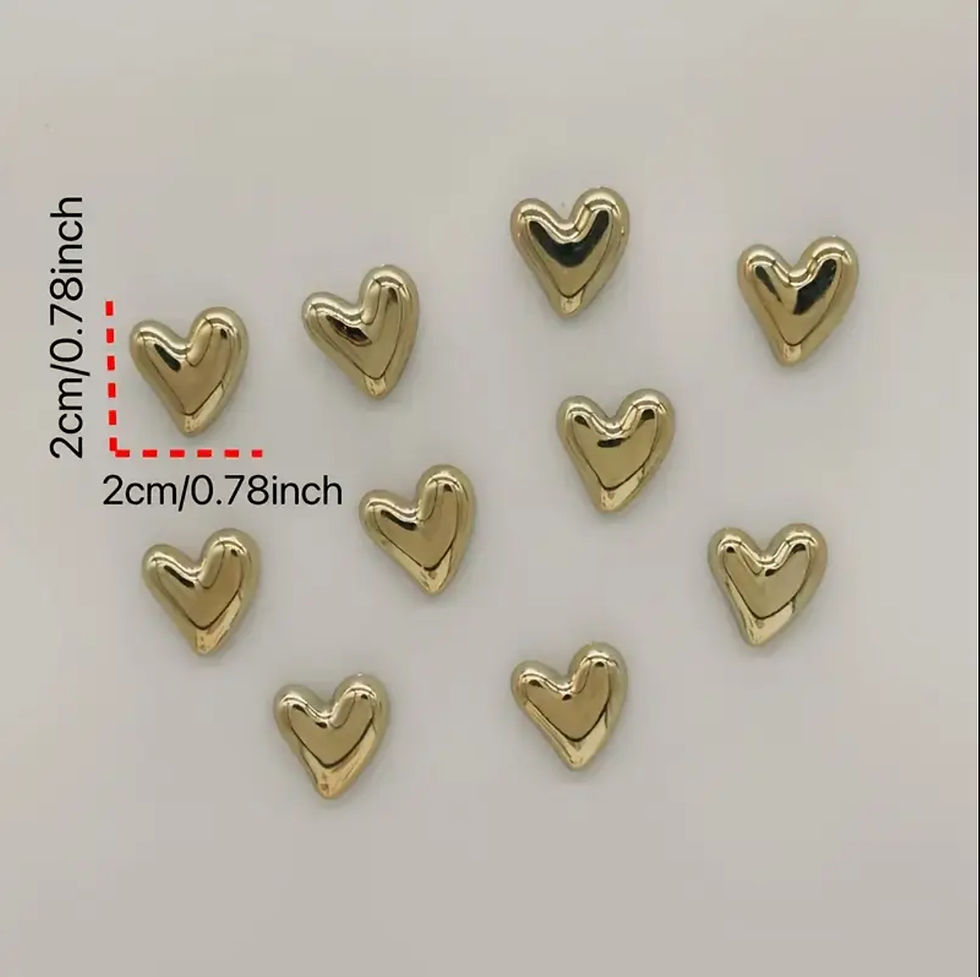 Thumbnail: Silver Heart Shaped Fridge Magnets