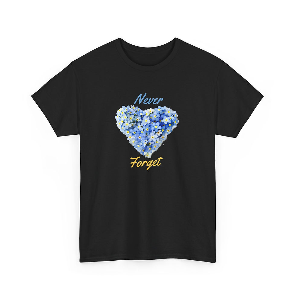 Thumbnail: Forget Me Not  Gift, Comfort Apparel, Thoughtful Memorial Gift, Cotton Shirt