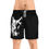 Thumbnail: Sabre Wolf Swim Shorts — Black Men's Mid-Length Beach Trunks