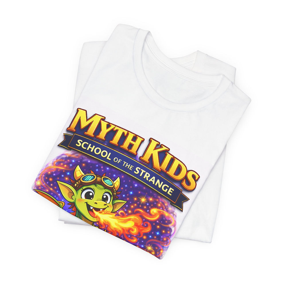 Thumbnail: "Myth Kids 'School of the Strange" Ash Spark Graphic Shirt