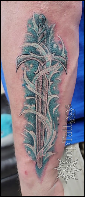 water, element, sword, swirl, wet, elemental, liquid, tattoo, sharptattoos