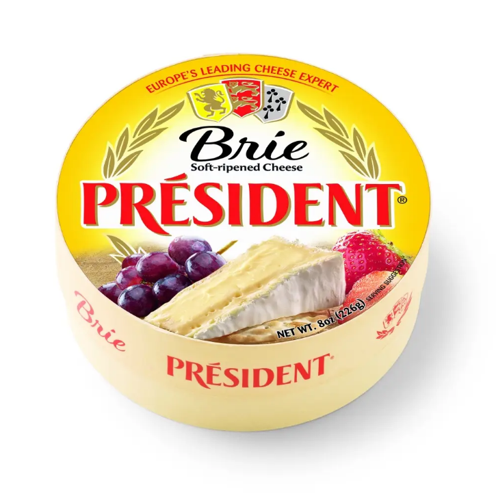 Cheese Brie Mini Wheel President 8 oz