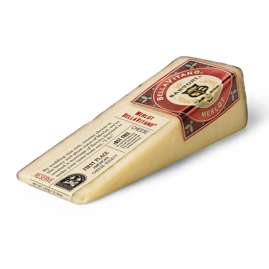 Cheese Merlot BellaVitano Wedge Sartori 5.3 oz